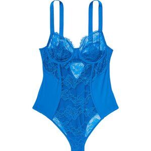 Victoria's Secret Blue Lace Teddy lingerie